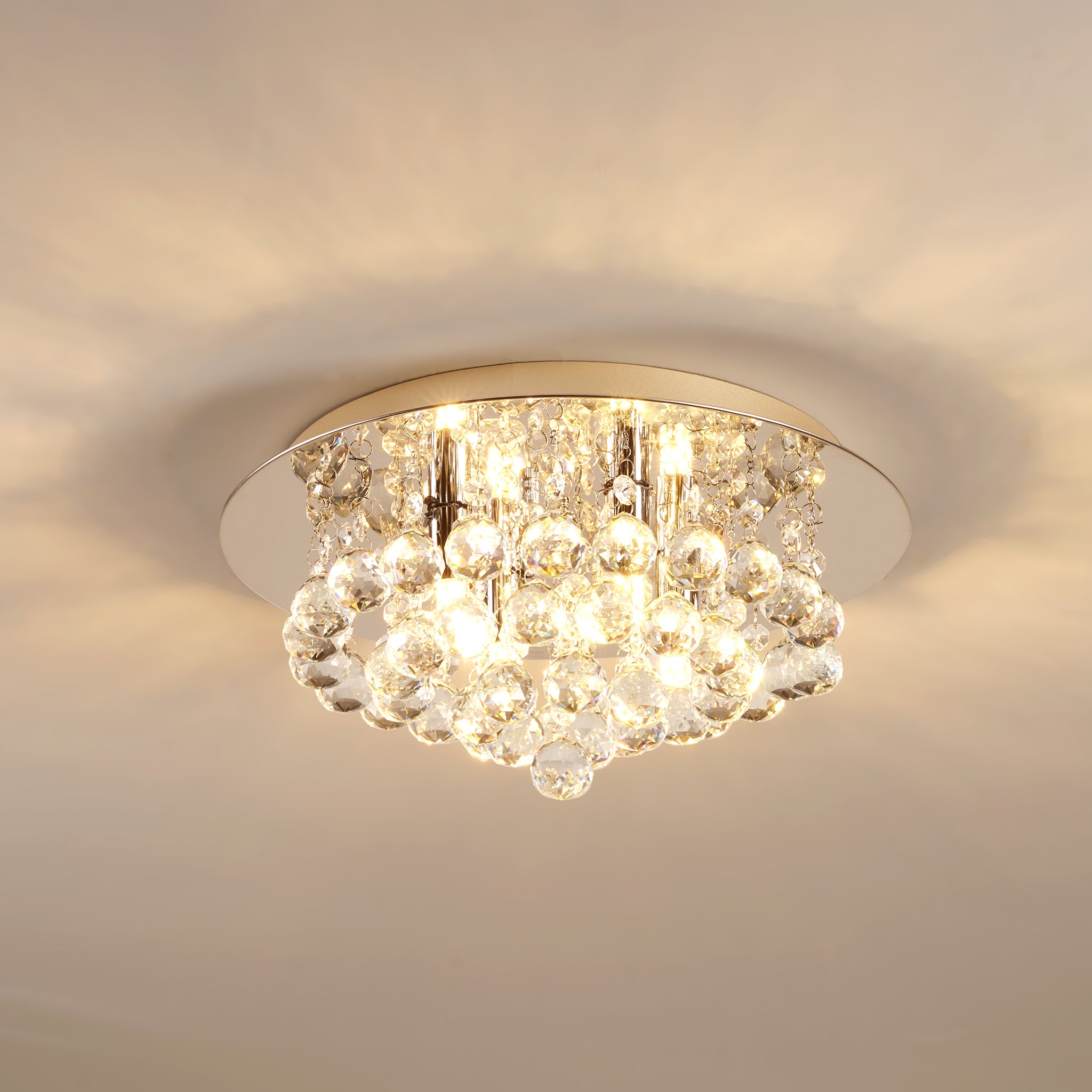 Hauspro Venice Crystal Layered Ceiling Light