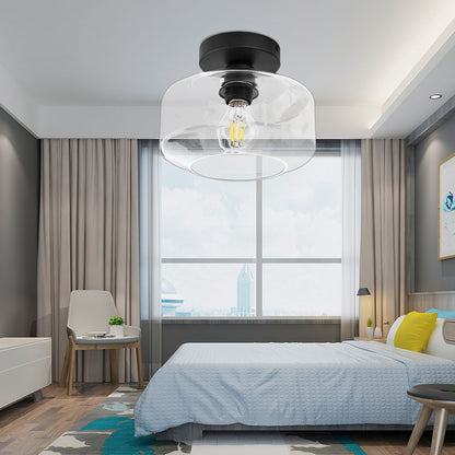 Hauspro Boston Globe Semi Flush Modern Ceiling Light