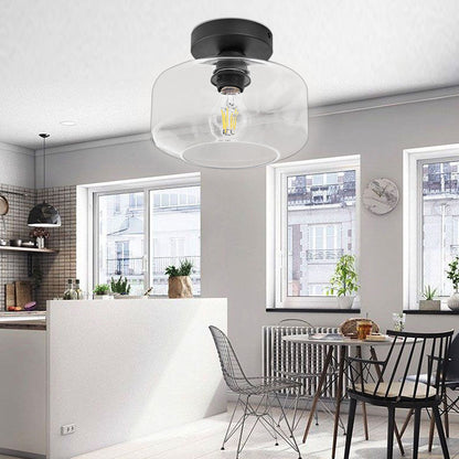 Hauspro Boston Globe Semi Flush Modern Ceiling Light