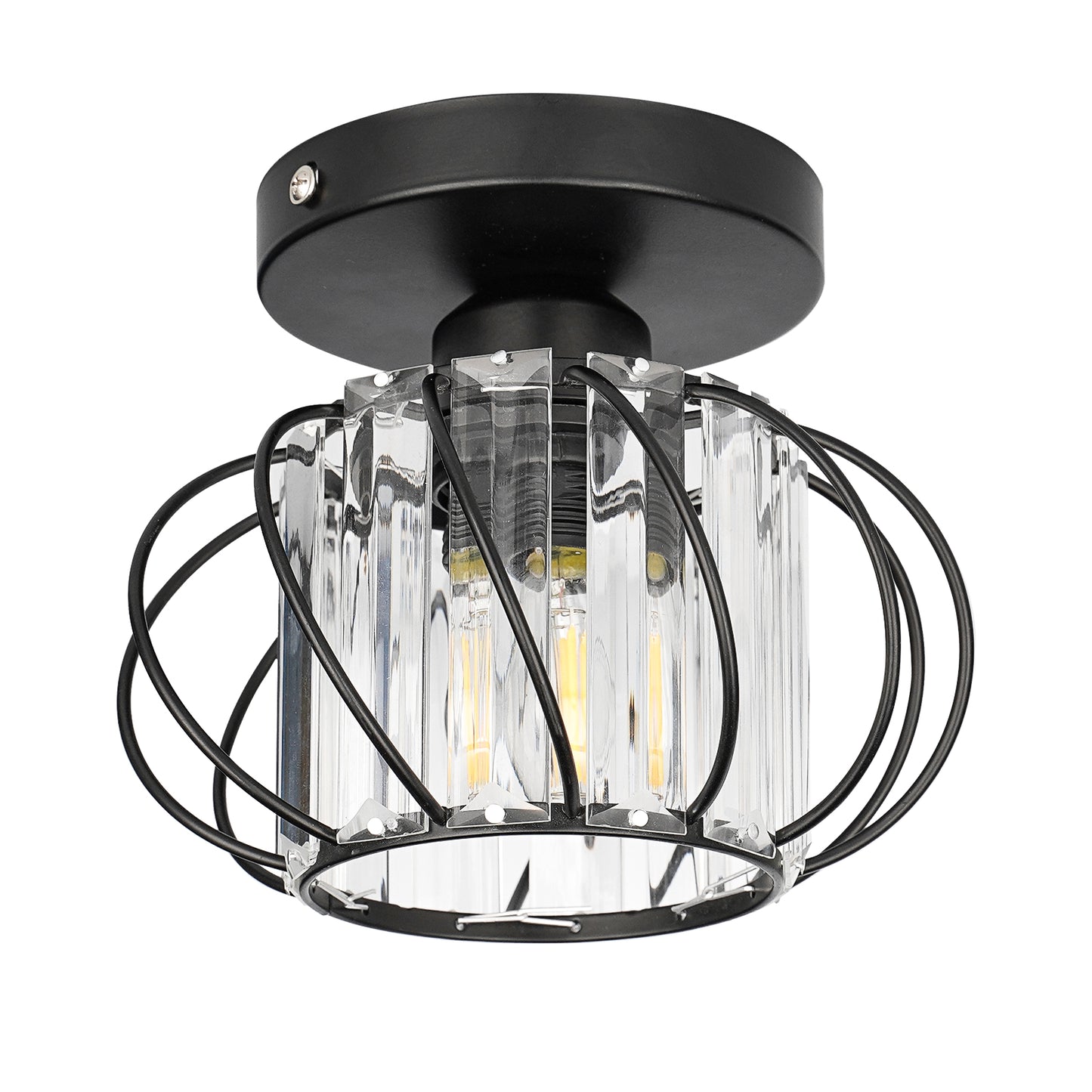Hauspro Frankfurt 2 Pack Industrial Ceiling Light Black (Twin Pack)