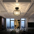 Hauspro Frankfurt 2 Pack Industrial Ceiling Light Black (Twin Pack)