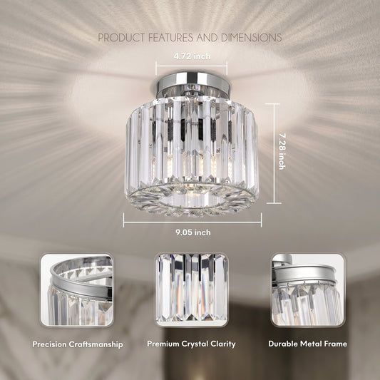 Hauspro New York Crystal Ceiling Chandelier Light