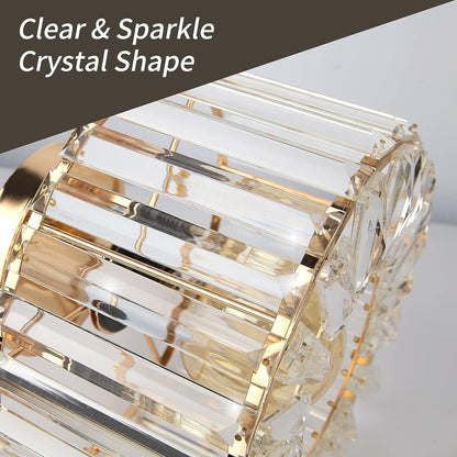 Hauspro New York Crystal Ceiling Chandelier Light Gold