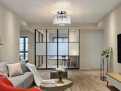 Hauspro New York Crystal Ceiling Chandelier Light Silver