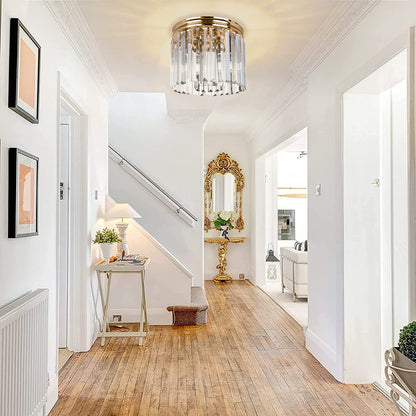 Hauspro Rome Chandelier Crystal Ceiling Light Gold