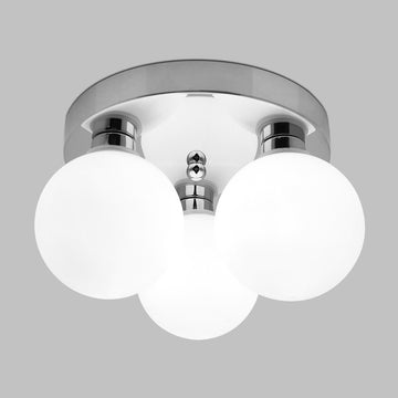 Hauspro Denver Modern LED Chrome 3 Way Globe Ceiling Light